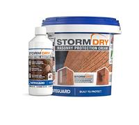 Stormdry Masonry Waterproofing Cream 5L + Stormdry Repointing Additive I - BBA Approved Brick Sealer - 25 Year Protection Against Penetrating Damp