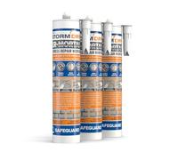 Stormdry Waterproof Express Repair Mortar - Pack of 3 - Ready to Use Cement Mix 310ml Tube, Grey Sand