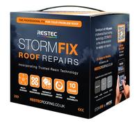 StormFix by Restec - Instant Waterproof Roof Repair Kit | Fibre-Reinforced Resin, Rapid Cure, All-in-One Solution
