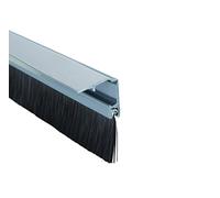 STORMGUARD 02SR0720838CH Bottom of The Door Brush Strip Draught excluder 838mm (2'9"") Chrome with Cover to CONSEAL Screws, 838 mm"