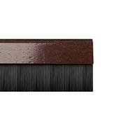 STORMGUARD 02SR0720838DWO 838mm Cover Clip Bottom Door Brush Seal Draught Excluder, Dark Oak Wood