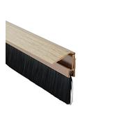 Stormguard 02SR0720838LWO Bottom of The Door Brush Strip Draught excluder 838mm (2'9") Light Wood with Cover to CONSEAL Screws, 838 mm (Assorted)