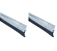 STORMGUARD 03SR0210838A 838 mm BDS Rubber Bottom of The Door Seal-Aluminium, 838mm / 33inches Long (Pack of 2)