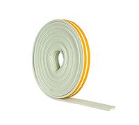 Stormguard 05SR033010MW 10m EPDM 'E' Profile Self-Adeshive Rubber Draught Excluder - White