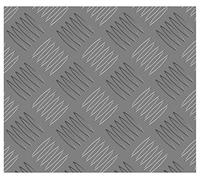 STORMGUARD 18AM034 Checker Plate, Aluminium, 500 x 250 x 2 mm, Set of 2 Piece