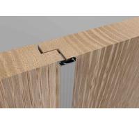 Stormguard 2 X 1000mm Double Door Seal 20mm - Chrome Finish