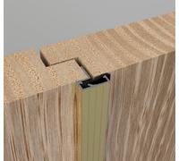 Stormguard 2 X 1000mm Double Door Seal 20mm - Gold Finish