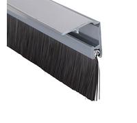 STORMGUARD 914 mm Draught Excluder Cover Clip Bottom Door Brush Seal - Chrome
