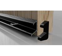 Stormguard 914mm Double Fin Rain Deflector - Black Finish