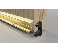 Stormguard 914mm Double Fin Rain Deflector - Gold Finish