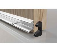 Stormguard 914mm Double Fin Rain Deflector - Silver Finish