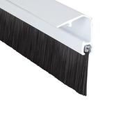 STORMGUARD B01CR7TE6O Bottom Door Seal with Concealed Fixing Cover and Colour Matching Brush-White 838mm/33, 838 mm
