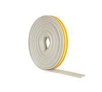 STORMGUARD B06XFC5LZ8 EPDM E Profile Draught Excluder-Self Adhesive Rubber Weather Strip-5m, White