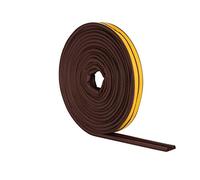 STORMGUARD Brown 05SR034010MB 10m EPDM 'P' Profile Self-Adeshive Rubber Draught Excluder, L-10 Metres W-9mm H-5mm