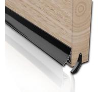Stormguard Concealed Weather Deflector for Timber Doors 914mm Hidden Under-Door Draught Excluder Strip, Push-Fit, Protects Against Draughts, Water & Dust, Ideal for Exterior Timber Doors 32mm (Black)