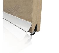 Stormguard Concealed Weather Deflector for Timber Doors - 914mm Hidden Under-Door Draught Excluder Strip, Push-Fit, Protects Against Draughts, Water & Dust, Ideal for Timber Doors 32mm (White)