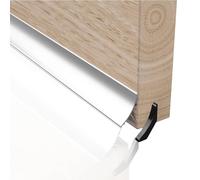 Stormguard Concealed Weather Deflector for Timber Doors - 914mm Hidden Under-Door Draught Excluder Strip, Push-Fit, Protects Against Draughts, Water & Dust 32mm (Aluminium)
