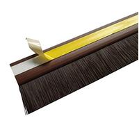 Stormguard Door Draught Excluder Bottom Brush Bar Self Adhesive Strip 25mm. 1 Metre (1, Brown)