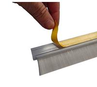 Stormguard Door Draught Excluder Bottom Brush Bar Self Adhesive Strip 25mm. 1 Metre (1, Clear)