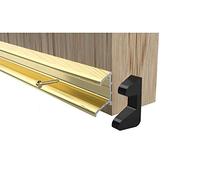 Stormguard Double Fin Door Rain Deflector Seal Water Weather Bar Drip Board UPVC Timber 914mm (Gold)
