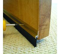 Stormguard Draught Excluder Metal Door / Garage Brush Seal Gold Effect 914mm