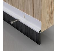 Stormguard Draught Excluder Pvc Bottom Door / Garage Brush Seal White 914mm