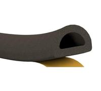 Stormguard EPDM Draught Excluder Self Adhesive Rubber Door Window Seal Roll (10 Metres, D Brown)