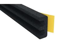 Stormguard EPDM Draught Excluder Self Adhesive Rubber Door Window Seal Roll (10 Metres, E Black)