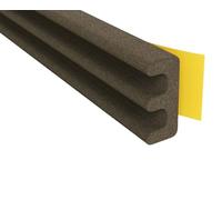 Stormguard EPDM Draught Excluder Self Adhesive Rubber Door Window Seal Roll (10 Metres, E Brown)