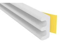 Stormguard EPDM Draught Excluder Self Adhesive Rubber Door Window Seal Roll (10 Metres, E White)