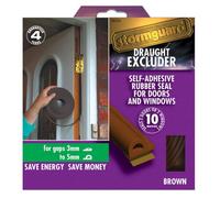Stormguard Epdm Draught Proof "p" Profile 3-5mm Gaps 10M - Brown - Pack Of 2