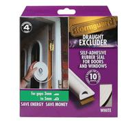 Stormguard Epdm Draught Proof "p" Profile 3-5mm Gaps 10M - White - Pack Of 2