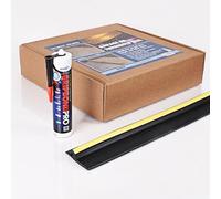 Stormguard Garage Door Bottom Seal Threshold Kit - 2.5m Rubber Ramp Weather Barrier Strip | Prevents Rain, Leaves, Draughts & Rodents | Heavy-Duty Floor Seal with Adhesive & Fixings