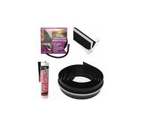 Stormguard Heavy Duty Garage Floor Threshold Seal & 7m Garage Door Brush Pile Draught Excluder