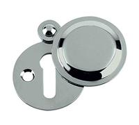 Stormguard Keyhole Cover Escutcheon Covered Plate Draught Excluder Lock Cover Victorian (1, SILVER)