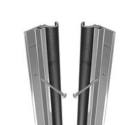 Stormguard Qlon Metal Around Door Seal Durable Draught Excluder Weather Proofing ADS Strip Premium. (Aluminium)