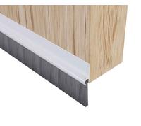 Stormguard Self Adhesive Door Draught Brush, 1000mm In White, Pack Of 2