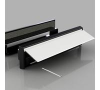Stormguard Sleeved Letterbox Internal & External White Plate Cover Set Pvc Or Wooden Doors