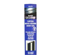 Stormguard Slikseal Brush Around Door Seal Draught excluder Weather proofing (White)