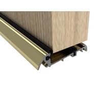 Stormguard Slimline Door Bottom Threshold Weather Seal Level Access Mobility Compliant 15mm high Wind Water and Draught Proofing (Gold)