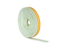(White, 10m) Stormguard EPDM P Profile Draught Excluder - Self Adhesive Rubber Weather Strip