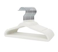 Stormix Baby Velvet Hanger Non-Slip Space Saving Swivel Hook 16 Pack White | 11 inches Kids Clothes Hangers for With Shoulder Notches for Shirts, Pants, Skirts, Dresses, Jackets, Coat