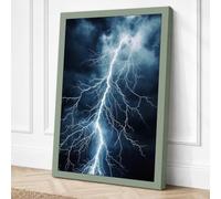 Storm's Fury Modern Canvas Wall Art Print 18x12 Inch (46 x 30 cm)
