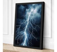 Storm's Fury Modern Canvas Wall Art Print 18x12 Inch (46 x 30 cm)