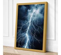 Storm's Fury Modern Canvas Wall Art Print 24x16 Inch (61 x 41 cm)