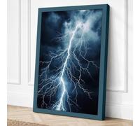 Storm's Fury Modern Canvas Wall Art Print 24x16 Inch (61 x 41 cm)