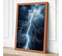 Storm's Fury Modern Canvas Wall Art Print 36x24 Inch (91 x 61 cm)