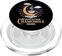 Storms Outside Chamomile Inside - Calming Quote PopSockets PopGrip for MagSafe