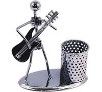 Stormshopping Guitar Pen Holder Creative Desktop Accessories Multipurpose Metal Pencil Holder Cup for Gifts, Kids, Students, and Office Stationary