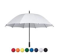 Stormstar Windproof Golf Umbrella, 51 Inch Extra Large Golf Brolly. Windproof and Waterproof Stock Umbrella with Protection from The Sun, Rain and Wind. (White)